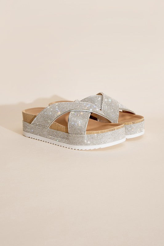 Bold Glamorous Rhinestone Slides