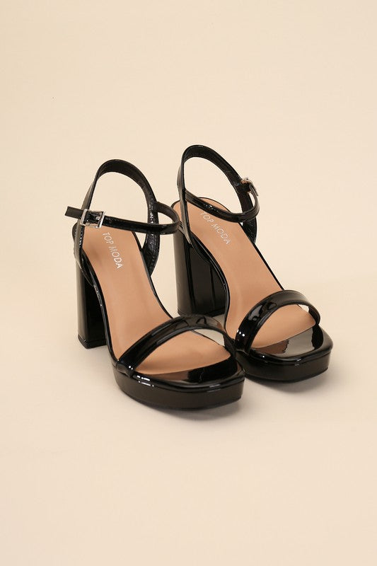 Bold Stylish Ankle Strap Heel