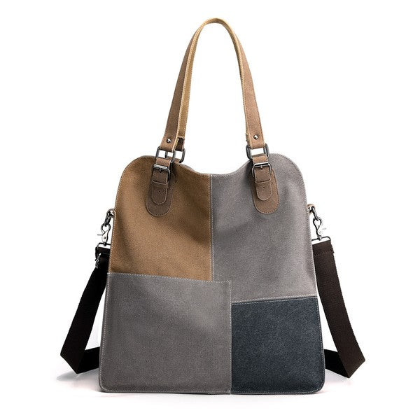 Bold Colorblock Messenger Bag