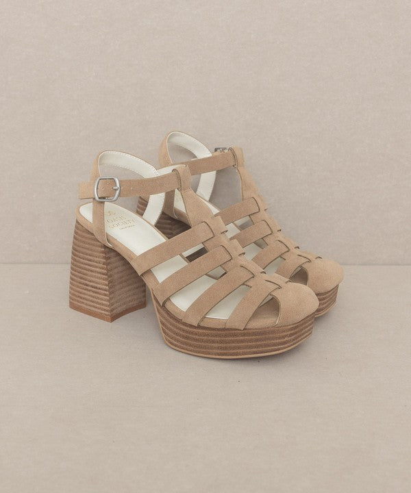 Bold Versatile Gladiator Platform Heel