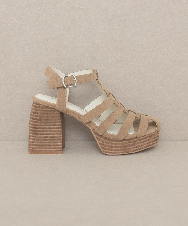 Bold Versatile Gladiator Platform Heel