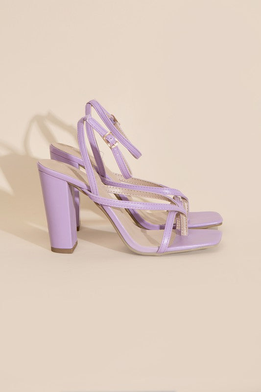 Bold Open Toe Strappy Heels