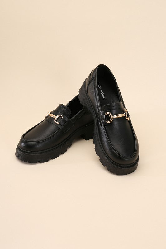 Bold sophisticated Horse-Bit Loafer