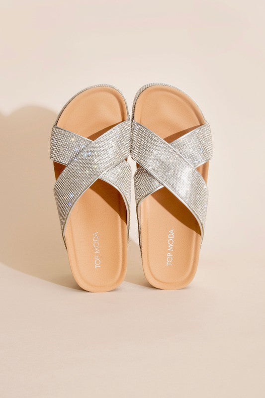 Bold Glamorous Rhinestone Slides