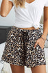 Full Size Leopard Drawstring Waist Shorts with Side Pockets - BoldlyCurvy